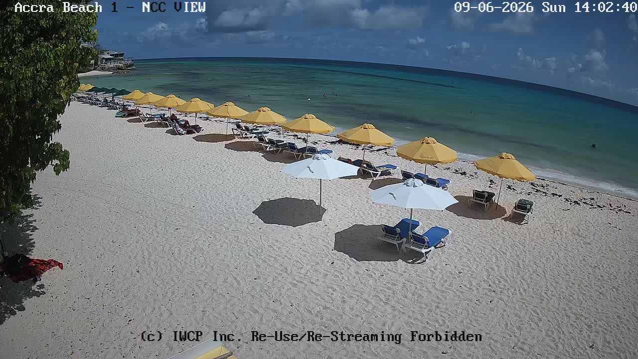 View from the Accra Beach camera