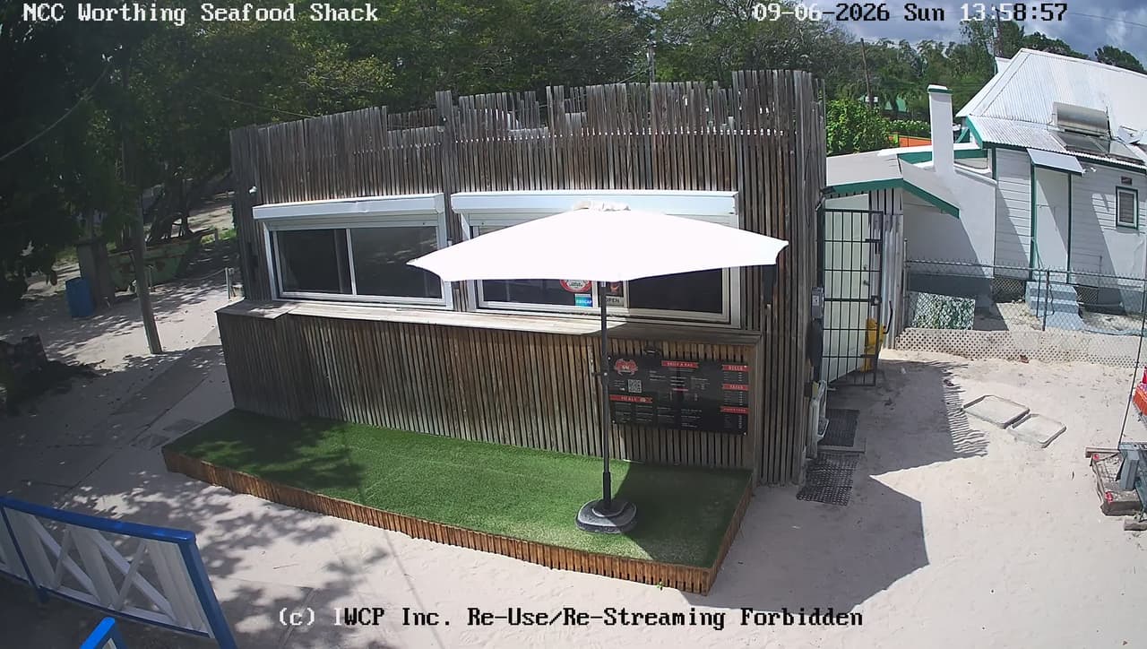View from the Seafood Shack camera
